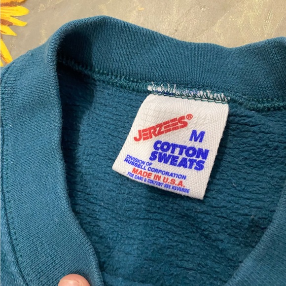 Vintage Holiday Sweatshirt M Winter Snowflake 90s - Picture 5 of 8